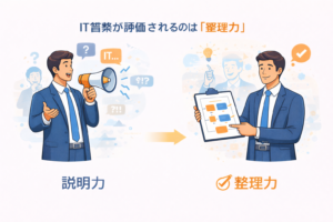 IT営業が評価されるのは説明力ではなく整理力