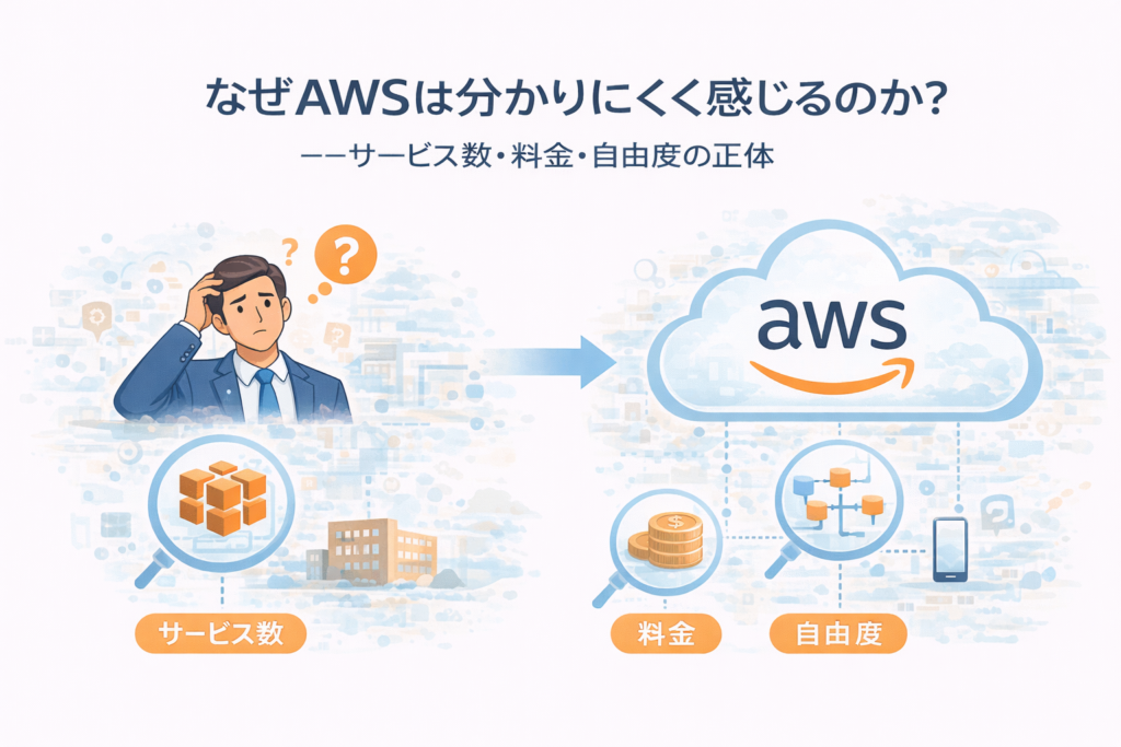 2-4)なぜAWSは分かりにくく感じるのか──サービス数・料金・自由度の正体