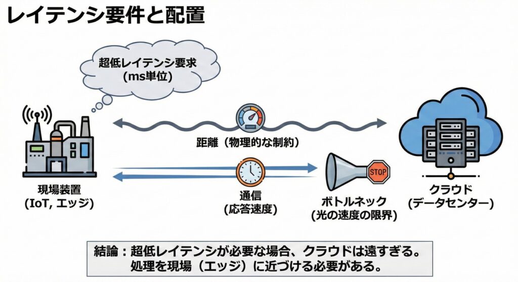 レイテンシ要件と配置